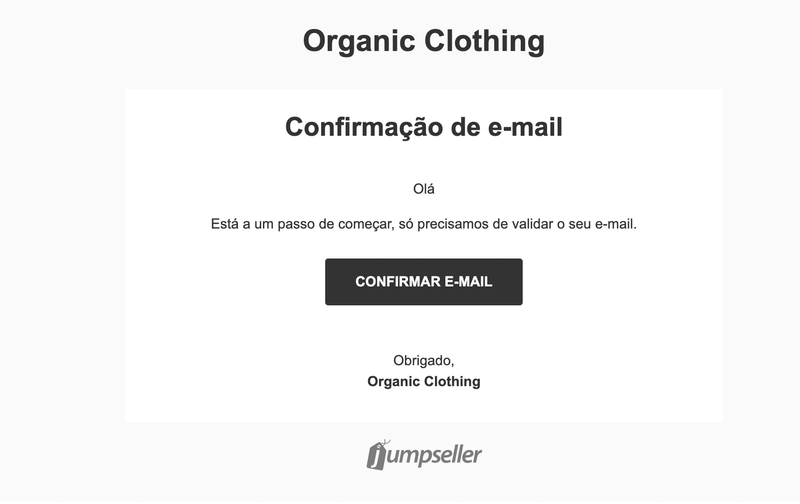 E-mail de confirmação