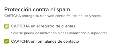 Proteção contra Spam