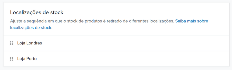 Widget de prioridade de estoque