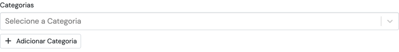 Selecionar ou adicionar uma categoria