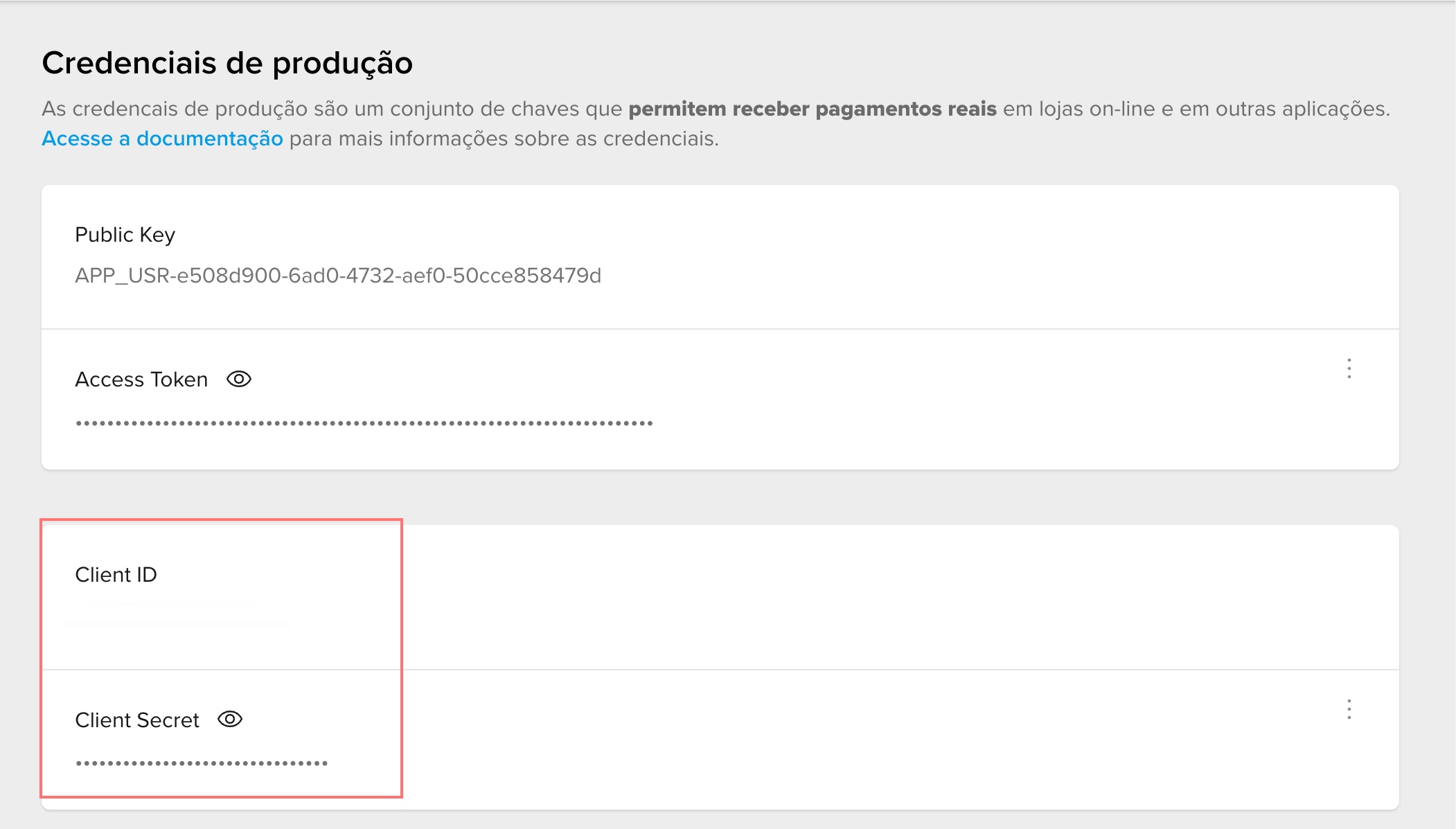Copiar credentiais
