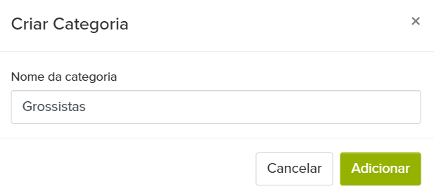 criar categoria