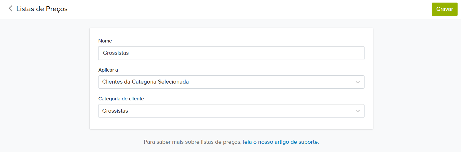 criar lista