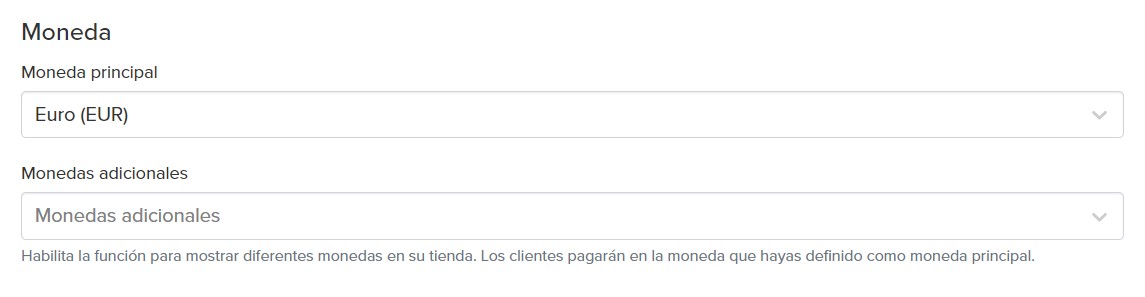Jumpseller Moneda Adicionale