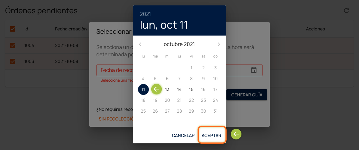 aceptar