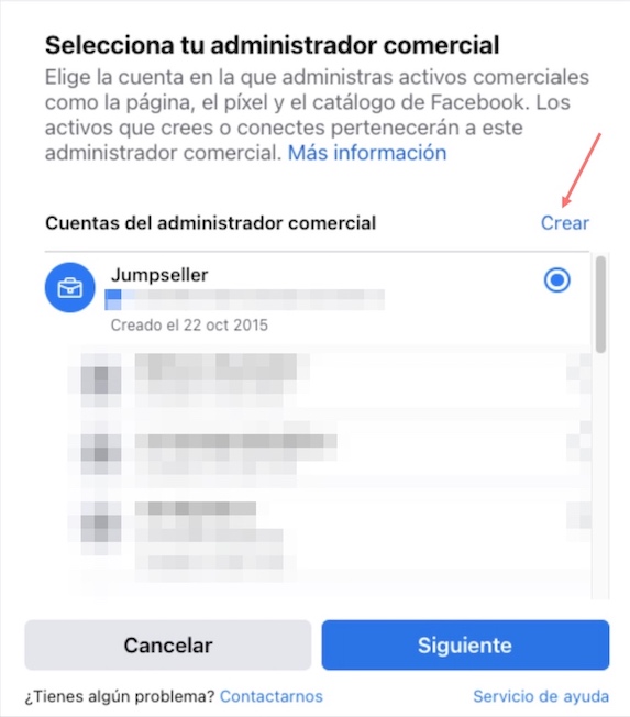setup facebook account