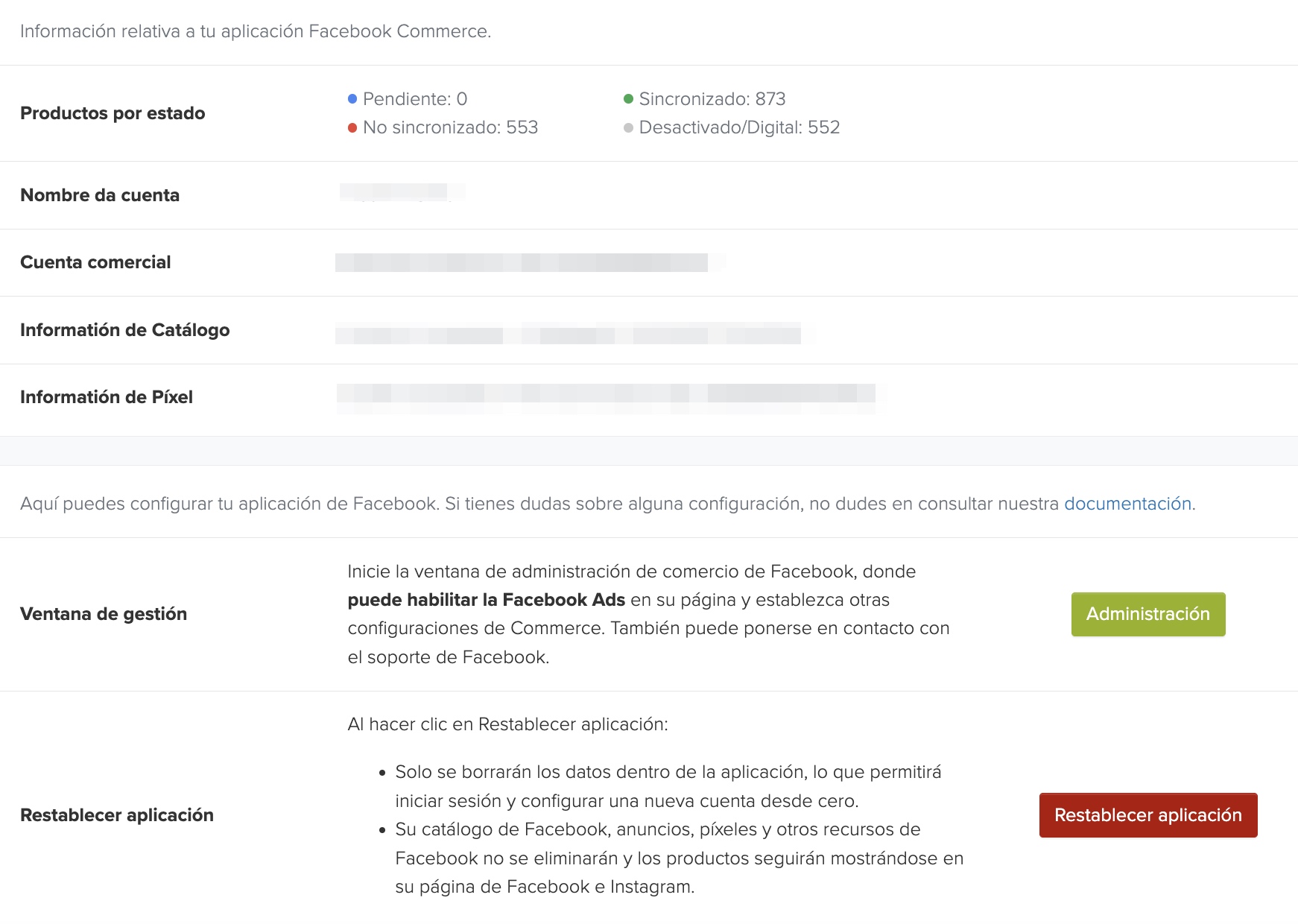 configuration facebook account