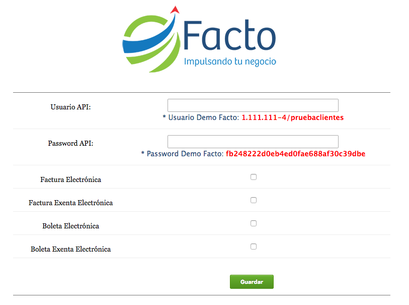 Demo App Facto