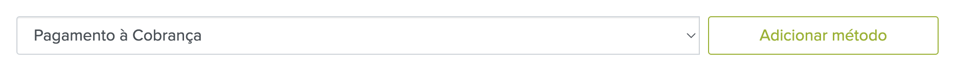 adicionar método de envio