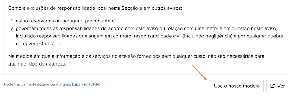 usar template