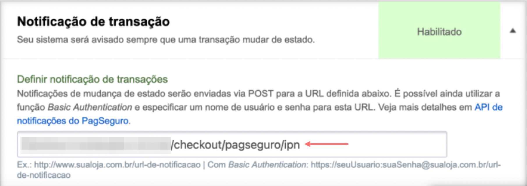 pagseguro notificação