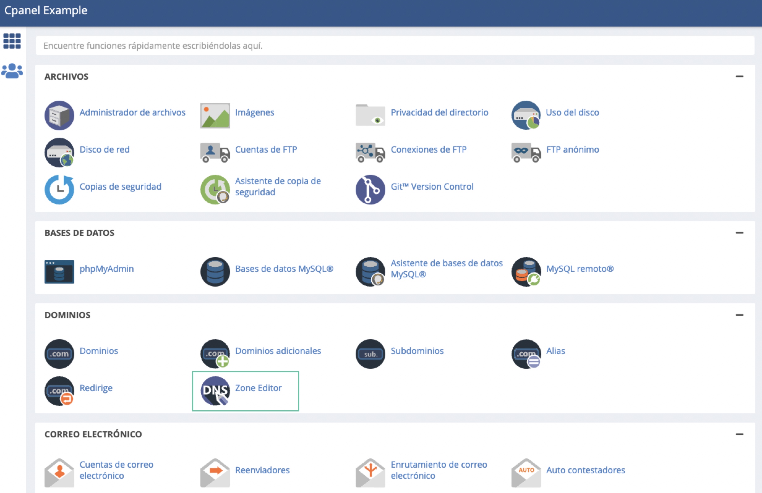 Cpanel DNS Zone editor