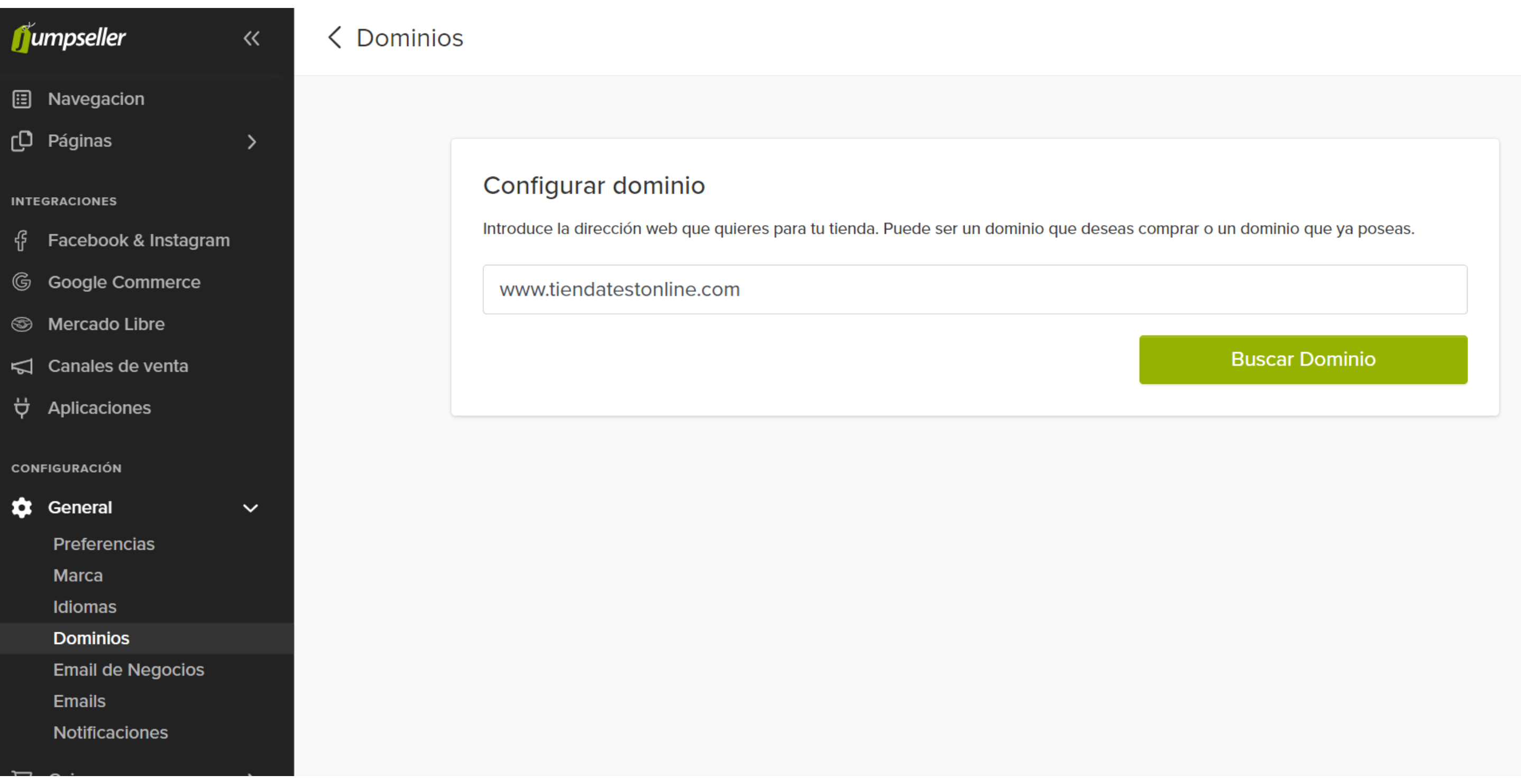 Buscar dominio