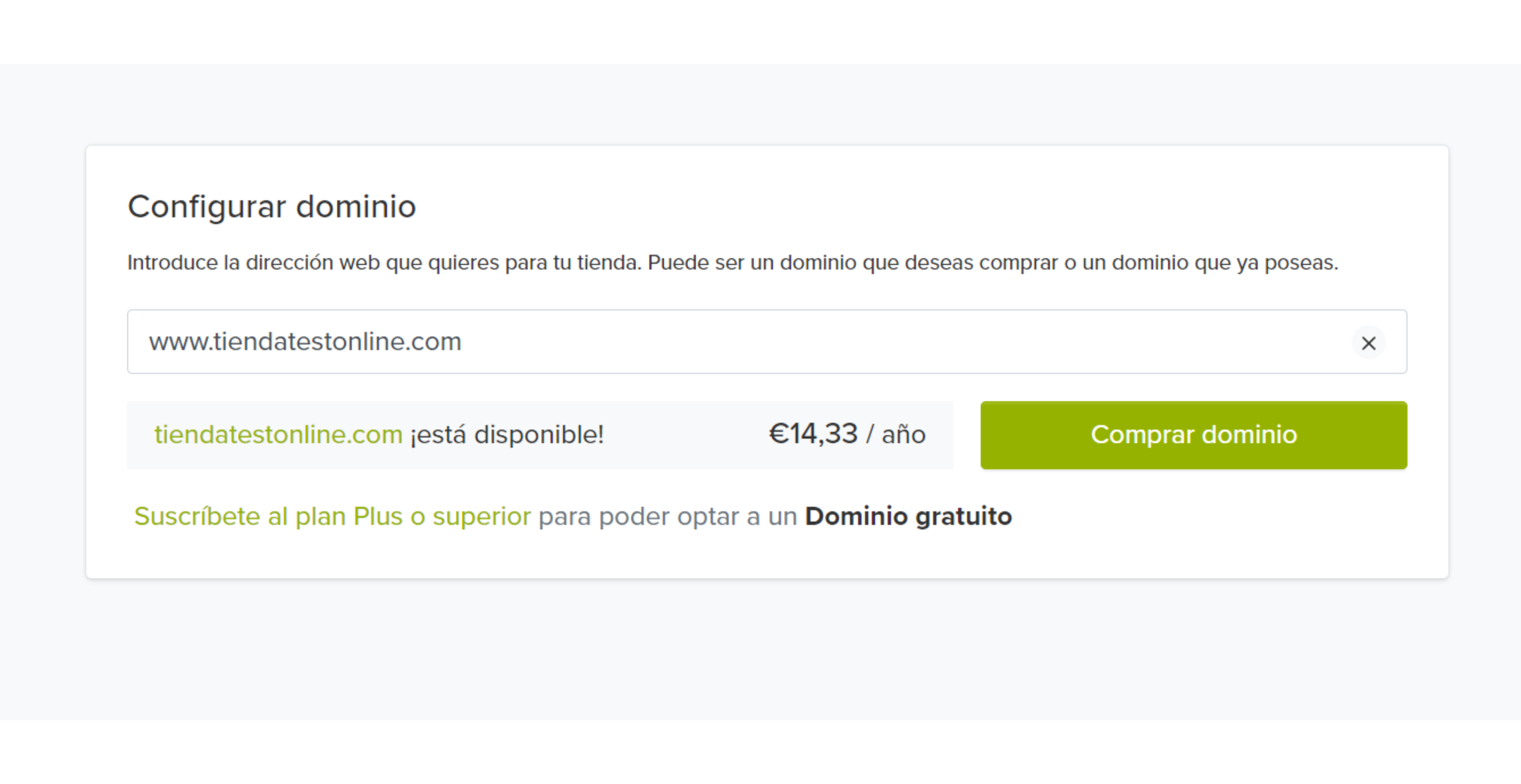 Comprar dominio