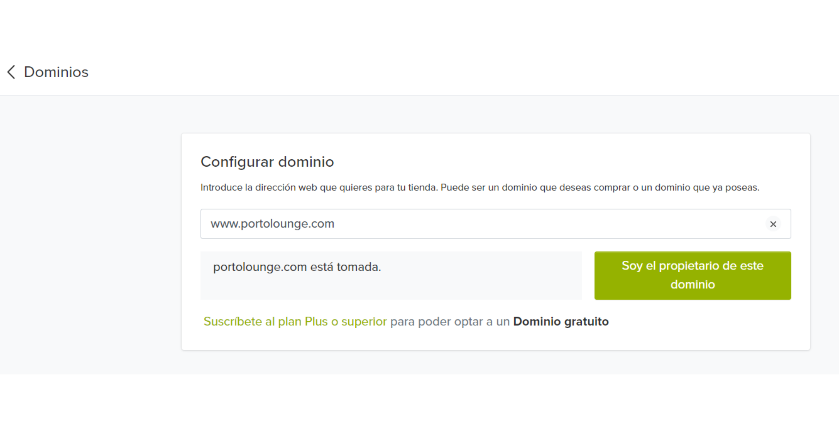 Reclamar dominio