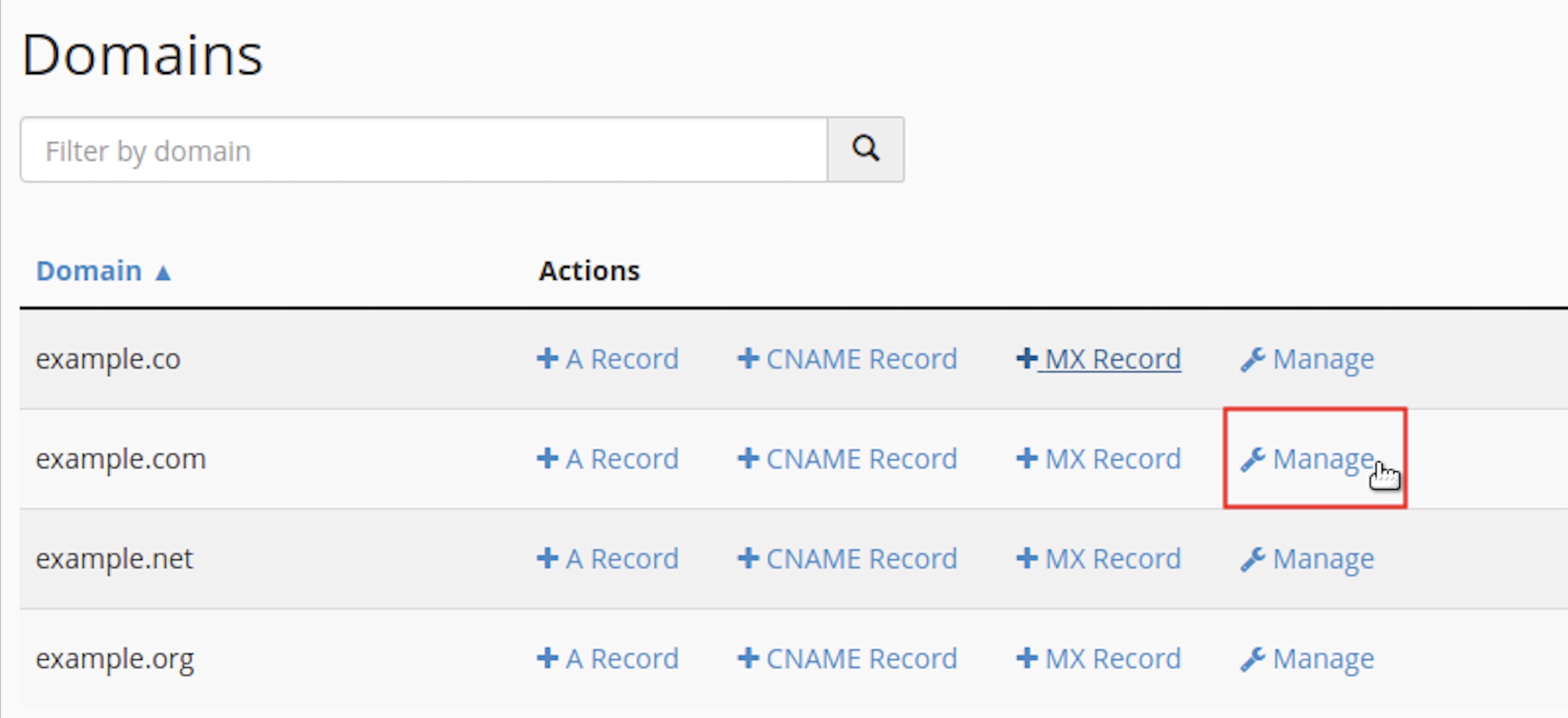 Manage registration